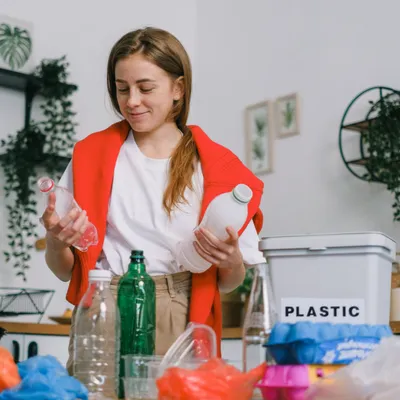 tri déchets bouteilles plastique